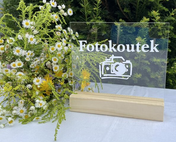 Plexi cedulka: Fotokoutek