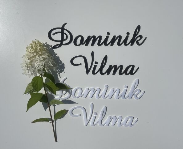 Barevné nápisy a jmenovky