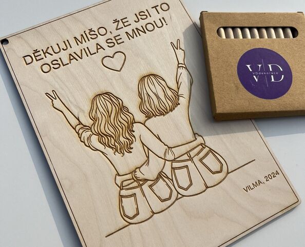 Poděkování za účast na oslavě narozenin